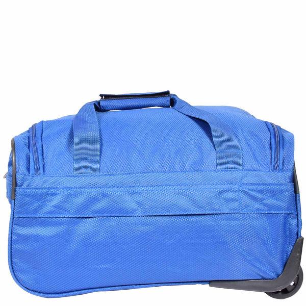 House Of Leather Wheeled Holdall Duffle Mid Size Bag HOL214 Blue