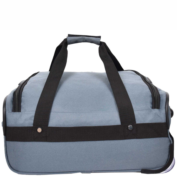 House Of Leather Wheeled Holdall Duffle Mid Size Bag HOL214 Grey