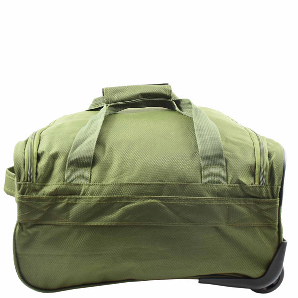House Of Leather Wheeled Holdall Duffle Mid Size Bag HOL214 Khaki