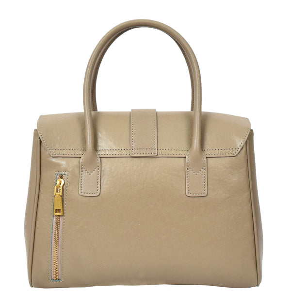 House Of Leather Women's Real Leather Shoulder Bag Large Size Classic Style Tacoma Grey