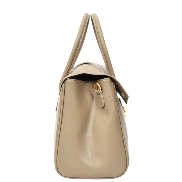 House Of Leather Women's Real Leather Shoulder Bag Large Size Classic Style Tacoma Grey