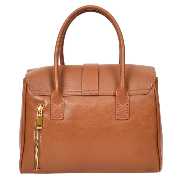 House Of Leather Women's Real Leather Shoulder Bag Large Size Classic Style Tacoma Tan