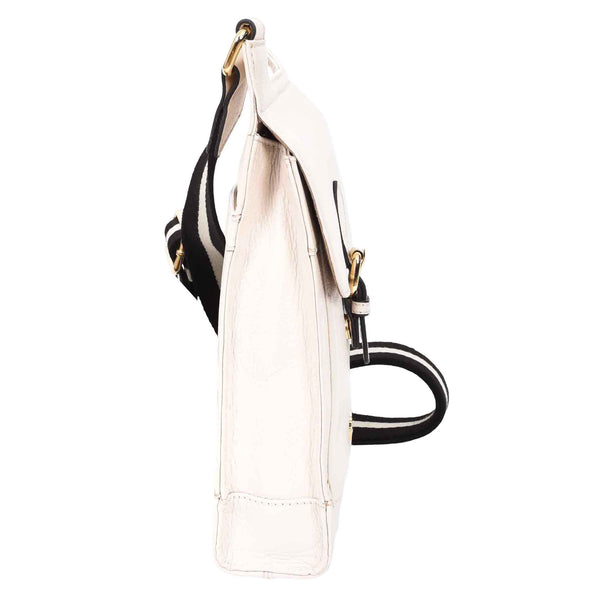 House Of Leather Womens Cross Body Leather Messenger Travel Bag HOL33 White