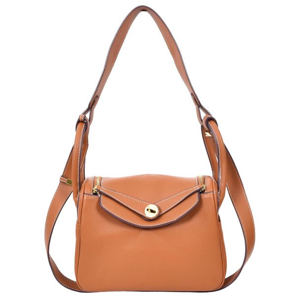 House Of Leather Womens Faux Leather Large Shoulder Bag Rose Brown