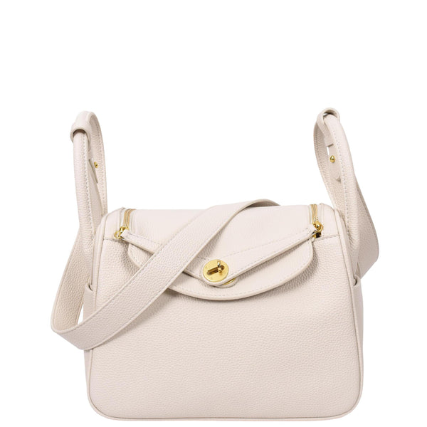 house of leather Womens Faux Leather Large Shoulder Bag Rose White