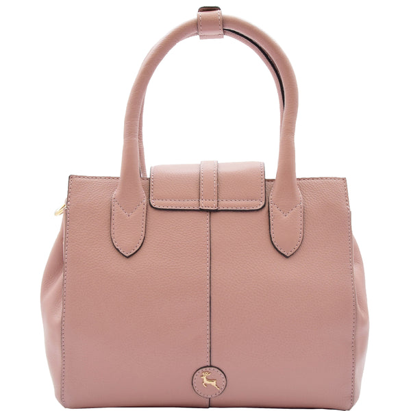 House Of Leather Womens Genuine Leather Organiser Shoulder Hobo Handbag Dress Bag Apolline Rose