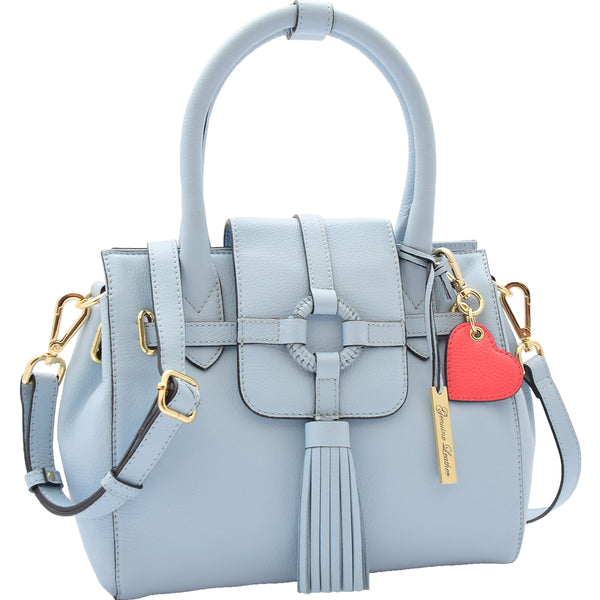 House Of Leather Womens Genuine Leather Organiser Shoulder Hobo Handbag Dress Bag Apolline Sky Blue