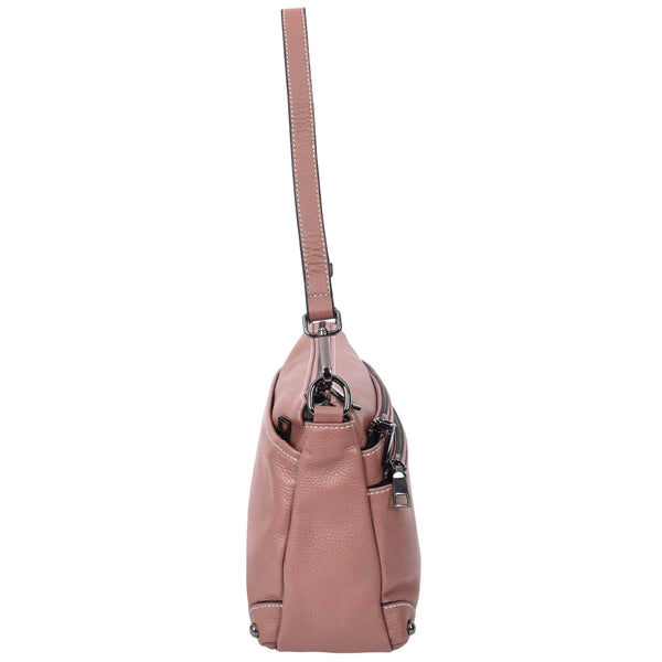 House Of Leather Womens Leather 2-in-1 Cross Body Shoulder Bag Olivia Rose