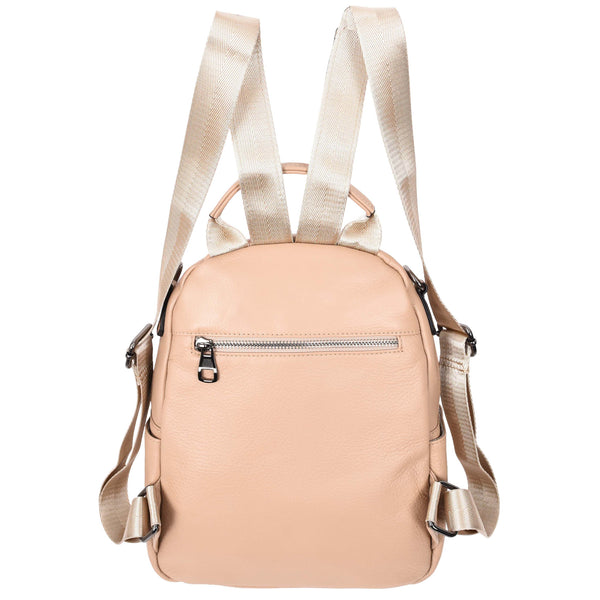 House Of Leather Womens Real Leather Casual Backpack Victoria Rose