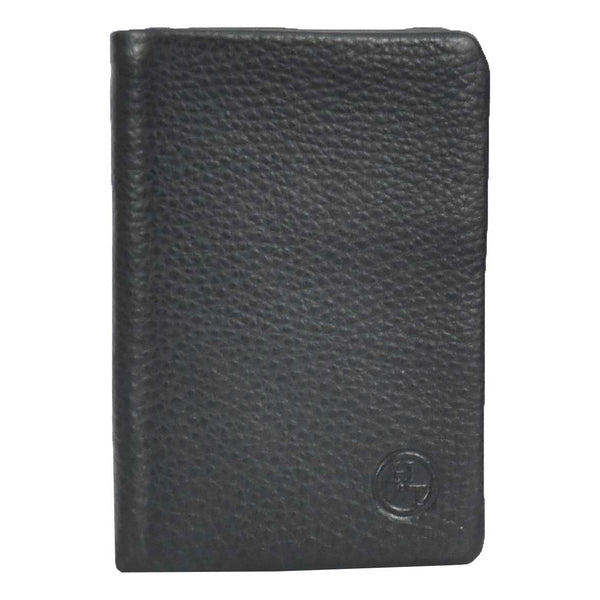 House Of Leather Womens Real Leather Purse Large Bifold Wallet Coins Banknotes Card Holder Orsha Black