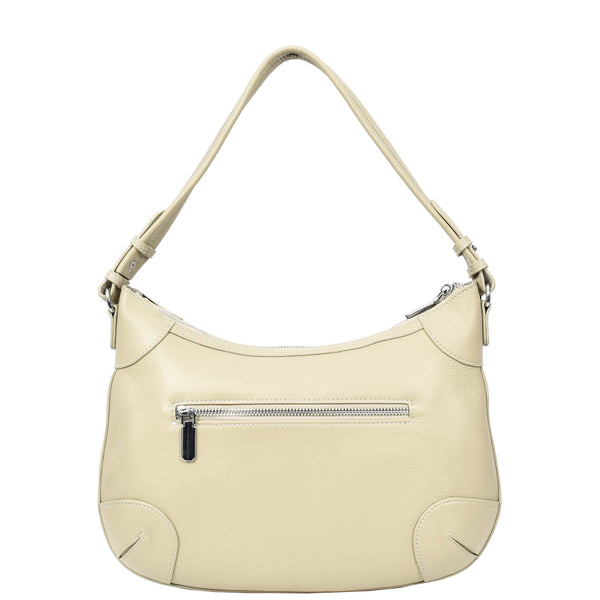 House Of Leather Womens Real Leather Shoulder Bag Classic Cross Body Design Josephine Taupe