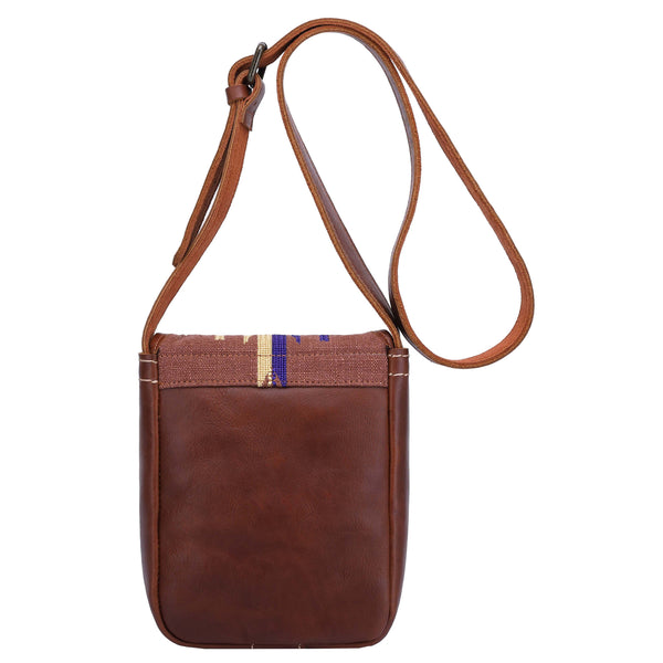 House Of Leather Womens Real Leather Small Sling Cross Body Bag Pouch H8008 Tan