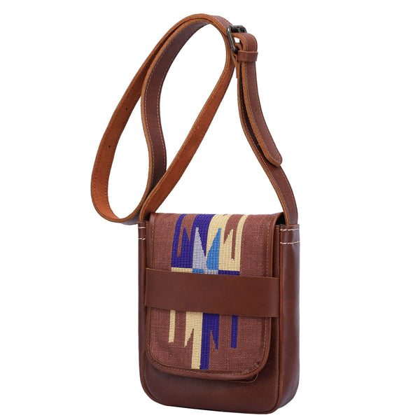 House Of Leather Womens Real Leather Small Sling Cross Body Bag Pouch H8008 Tan