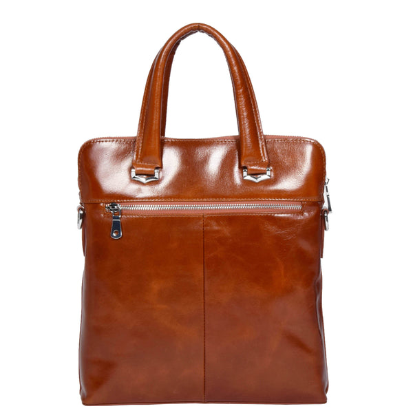 House Of Leather Womens Slimline Organiser Shoulder Bag H9811 Tan