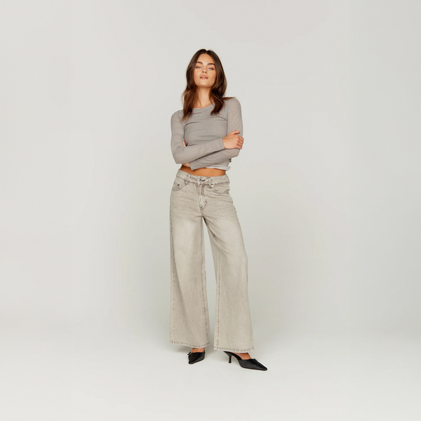 House Of Sunny 13OZ WIDE LEG DENIM