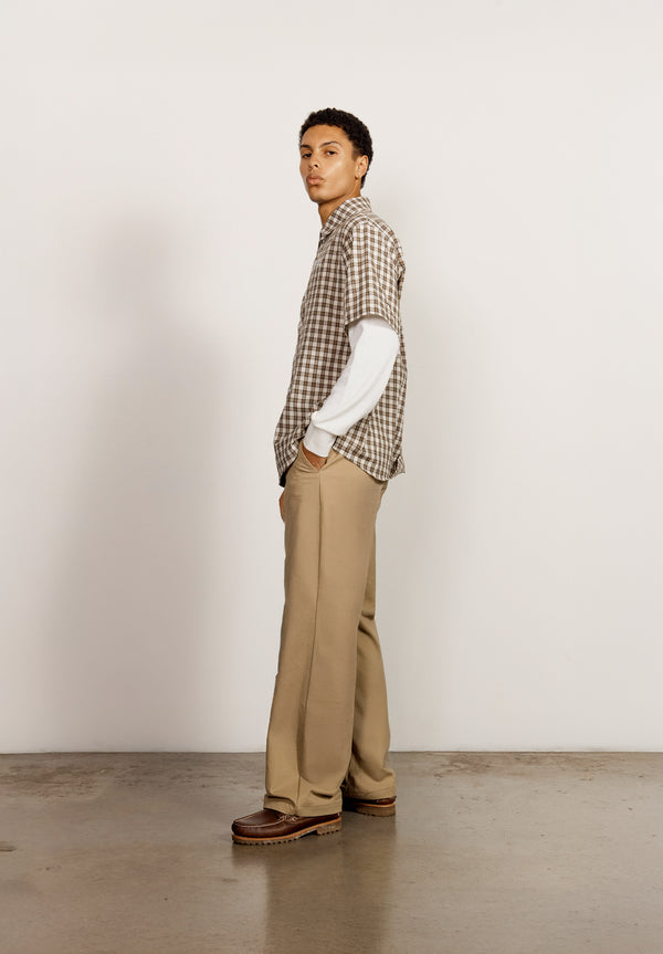 House Of Sunny DOUBLE LAYERED BUTTON DOWN