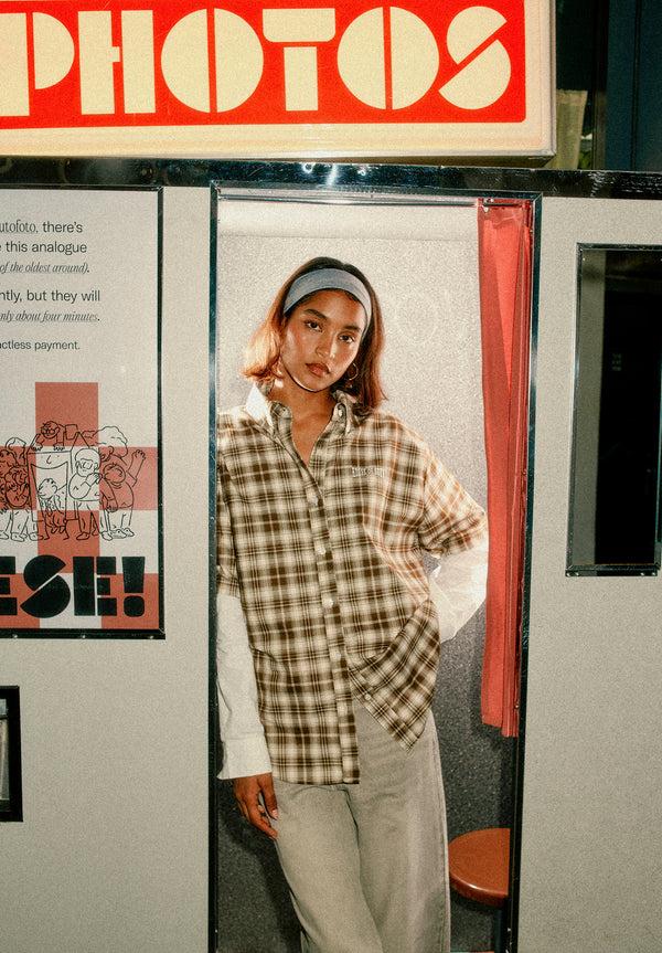 House Of Sunny DOUBLE LAYERED BUTTON DOWN