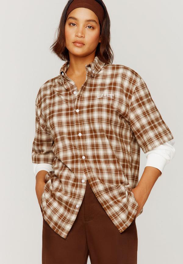 House Of Sunny DOUBLE LAYERED BUTTON DOWN
