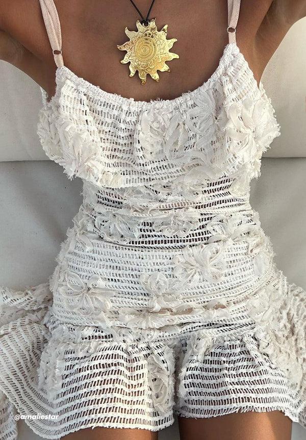 House Of Sunny FIORE BIANCO DRESS