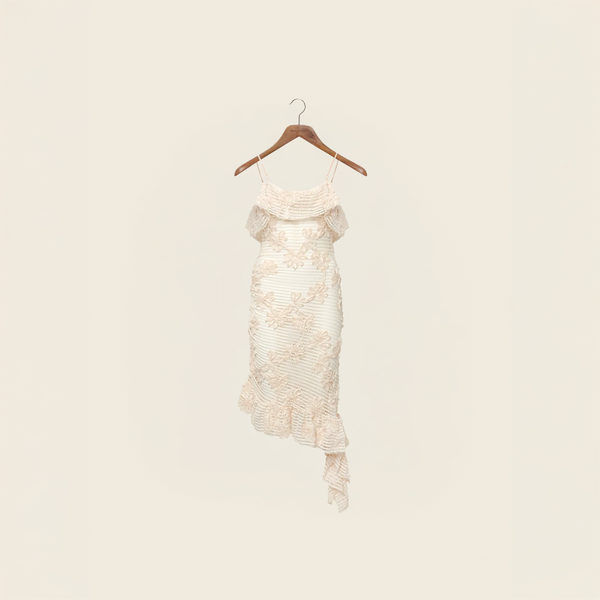 house of sunny FIORE BIANCO DRESS