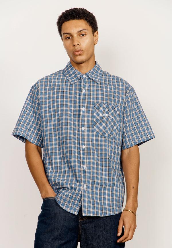 House Of Sunny GRANDAD CHECK BUTTON DOWN