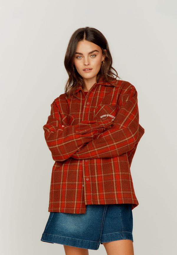 House Of Sunny HEAVY WEIGHT PLAID OVERSHIRT