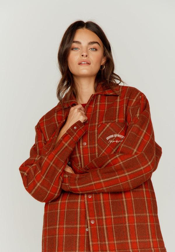 House Of Sunny HEAVY WEIGHT PLAID OVERSHIRT