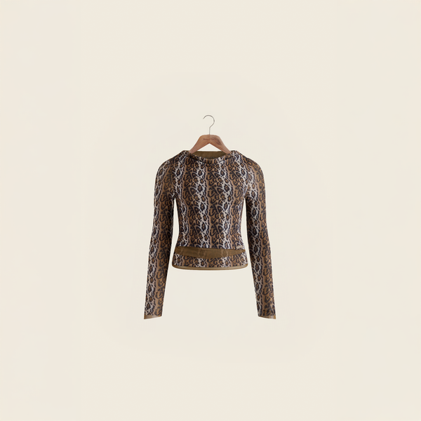 house of sunny LEOPARD MULTI LAYERED LONG SLEEVE