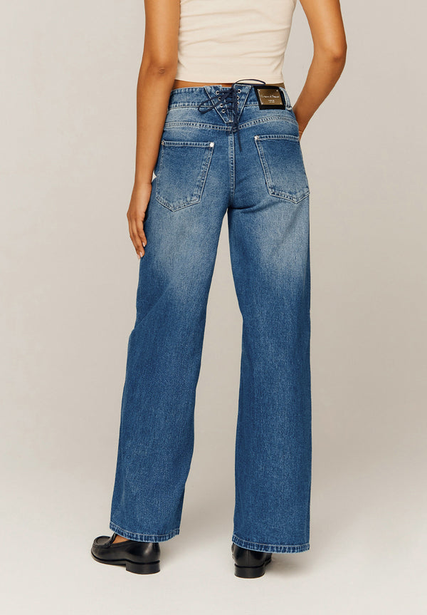 House Of Sunny LOW RISE WIDE LEG DENIM