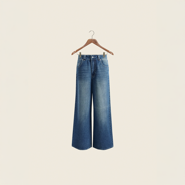 house of sunny LOW RISE WIDE LEG DENIM