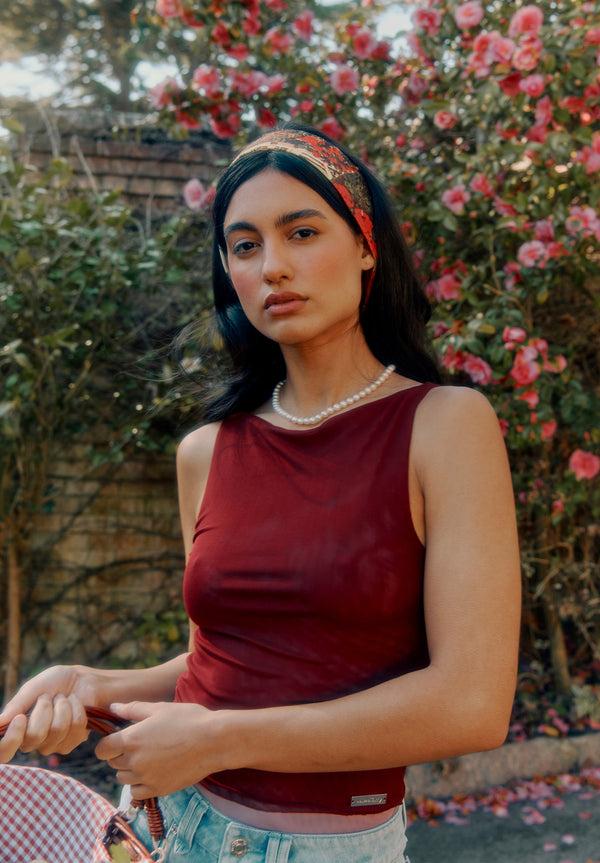 House Of Sunny MULTI LAYER MESH VEST