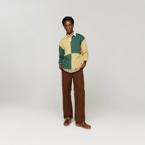 House Of Sunny PANELLED POWER LOGO BUTTON UP