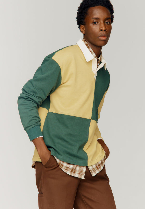 House Of Sunny PANELLED POWER LOGO BUTTON UP