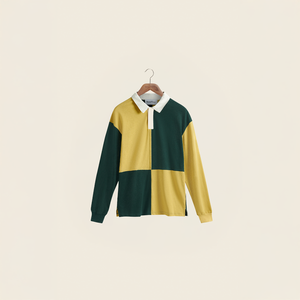 house of sunny PANELLED POWER LOGO BUTTON UP