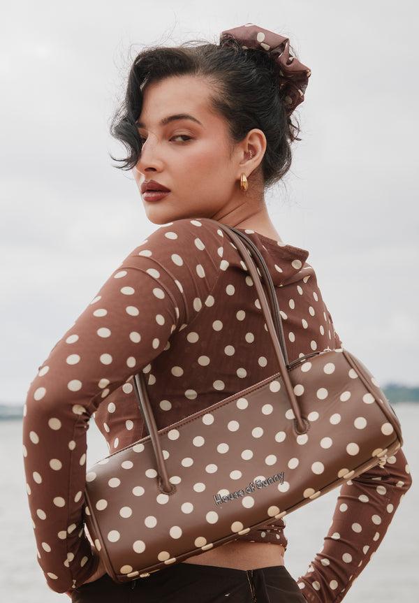 House Of Sunny POLKA DOT SHOULDER BAG