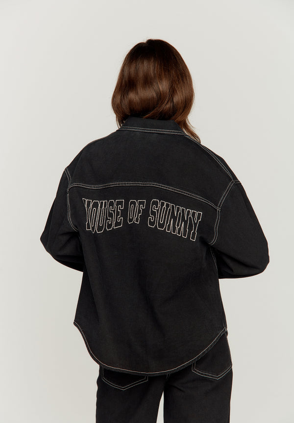 House Of Sunny POWER LOGO TOPSTITCH SHIRT