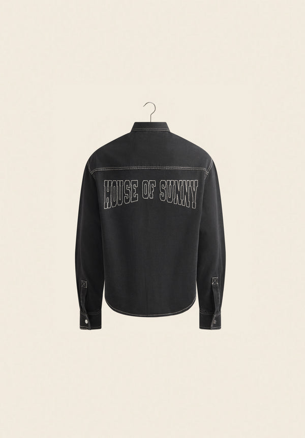 House Of Sunny POWER LOGO TOPSTITCH SHIRT