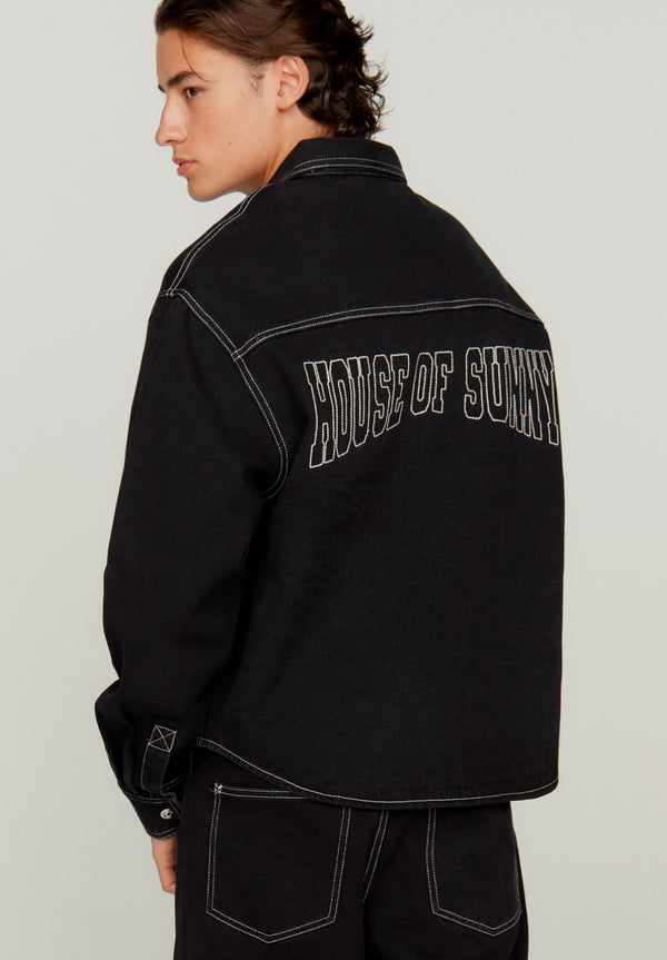 House Of Sunny POWER LOGO TOPSTITCH SHIRT