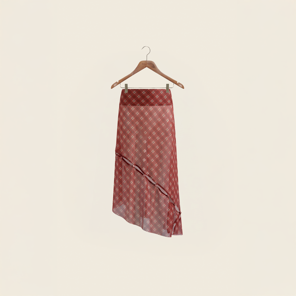 house of sunny RETRO CHECK MESH SKIRT