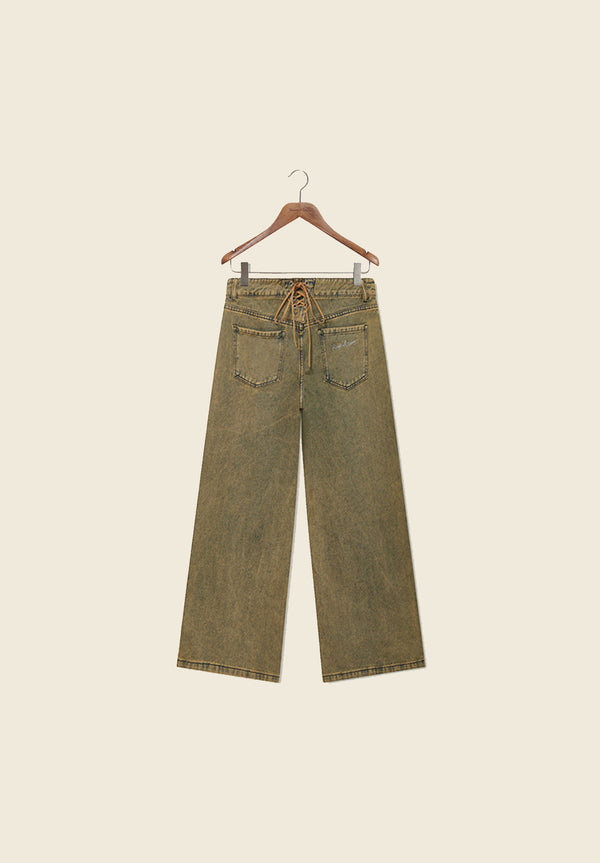 House Of Sunny SANDBLAST WIDE LEG DENIM