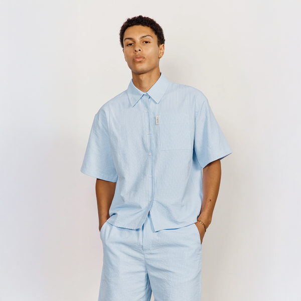 House Of Sunny SEERSUCKER BOX FIT SHIRT