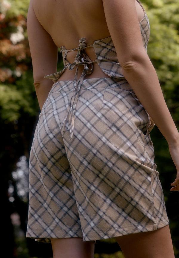 House Of Sunny SLOANE CHECK SHORT