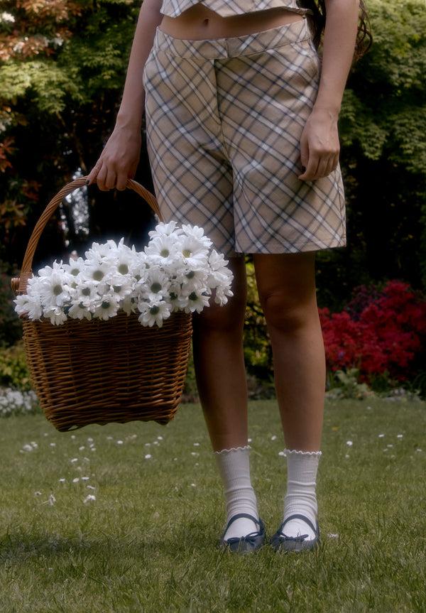 House Of Sunny SLOANE CHECK SHORT