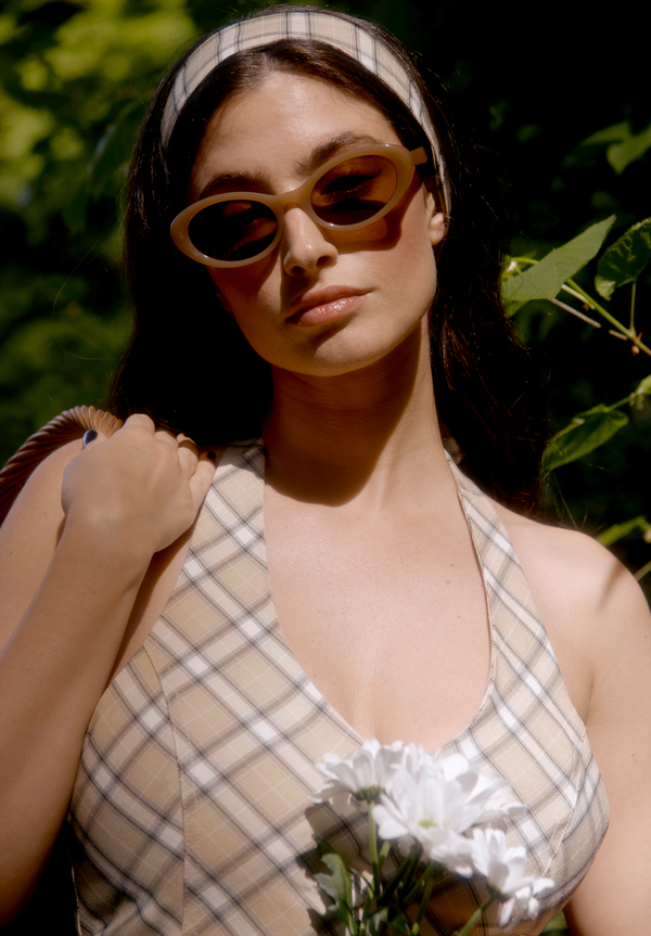 House Of Sunny SLOANE CHECK WAISTCOAT