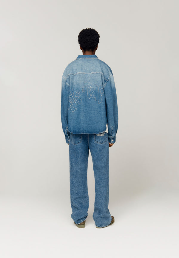 House Of Sunny TAKE A TRIP TOPSTITCH SHIRT