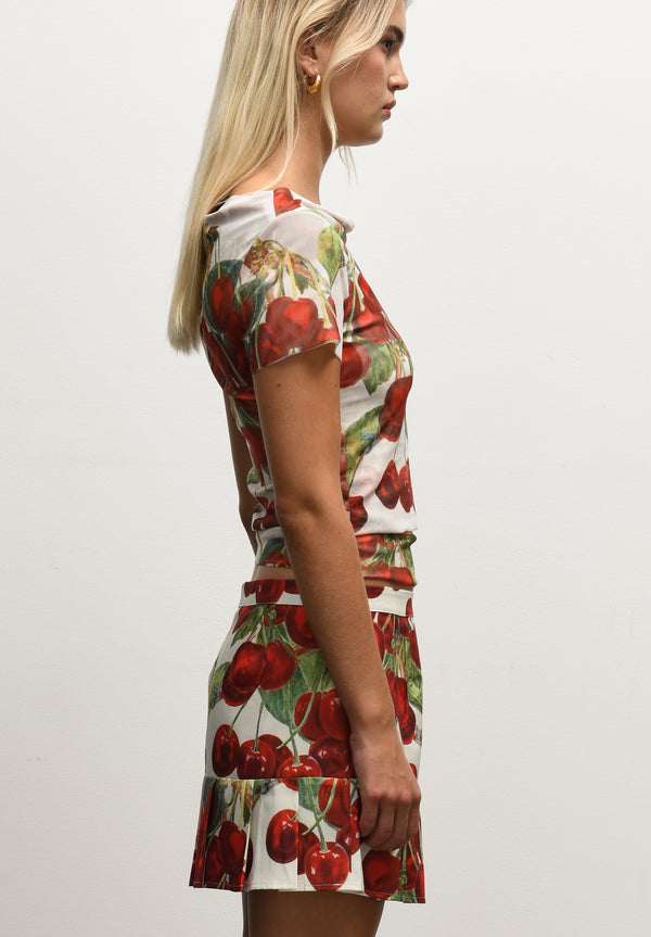 House Of Sunny THE CHERRY PLEAT SKIRT