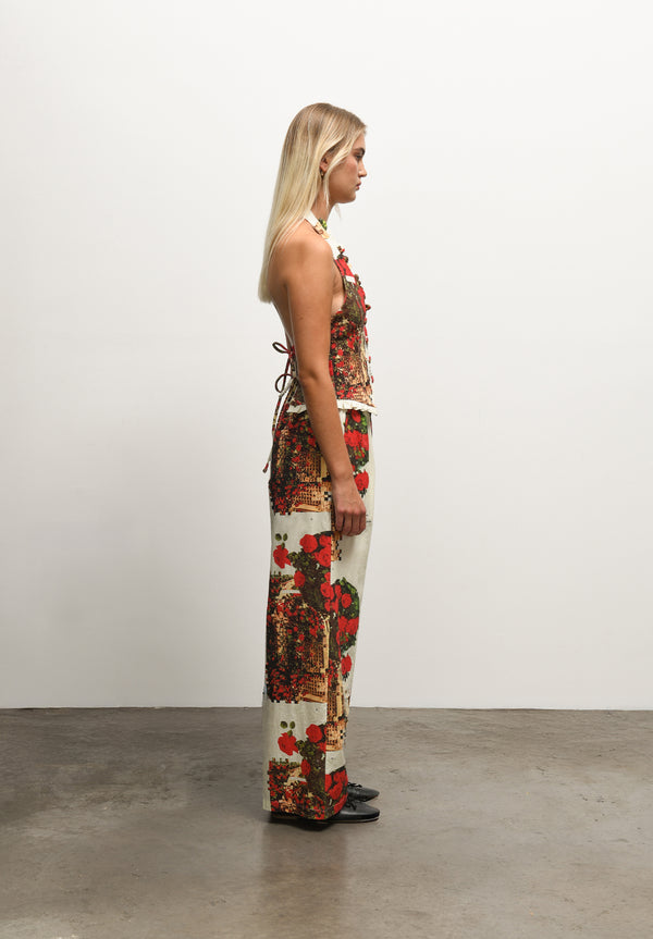 House Of Sunny THE ROSE GARDEN COTTON PANTS