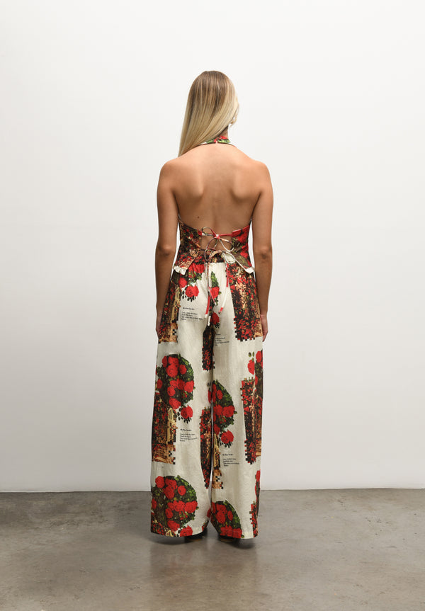 House Of Sunny THE ROSE GARDEN COTTON PANTS
