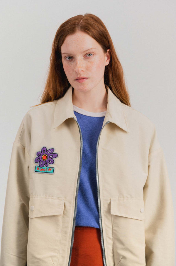 Howlin Boxy Swing Jacket For Women - Howlin’ Flower - Cream (Women)