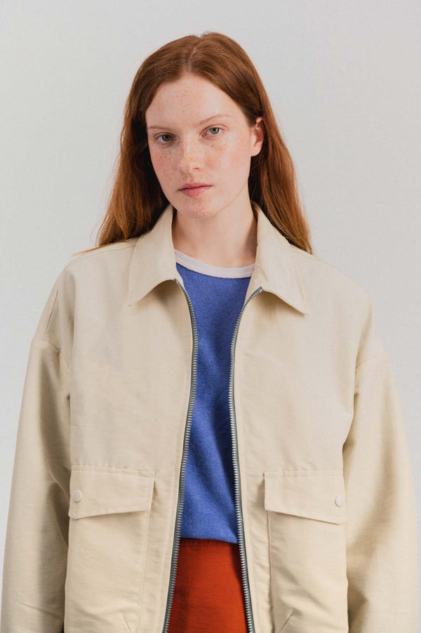 Howlin Boxy Swing Jacket For Women - Water Repellent Nylon - Cream (Women)